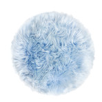 New Zealand Sheepskin Stool // Wooden Legs (Taupe)