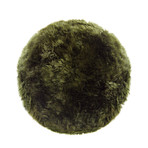 New Zealand Sheepskin Rug // Round (Black)