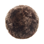 New Zealand Sheepskin Rug // Round (Black)