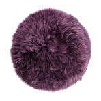 New Zealand Sheepskin Stool // Wooden Legs (Taupe)