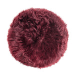 New Zealand Sheepskin Stool // Wooden Legs (Taupe)