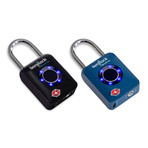 TSA Travel Luggage Lock // Pack of 2 // Black + Navy Blue