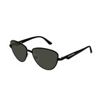 Balenciaga // Women's Logo Cat-Eye Sunglasses // Black