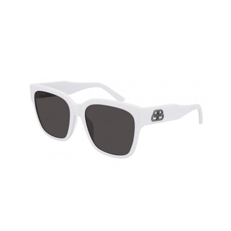 Balenciaga // Men's BB Square Sunglasses // Gray