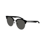 Balenciaga // Women's Logo Oversized Round Sunglasses // Black