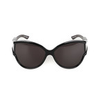 Balenciaga // Women's Logo Wrapping Cat-Eye Sunglasses // Gray