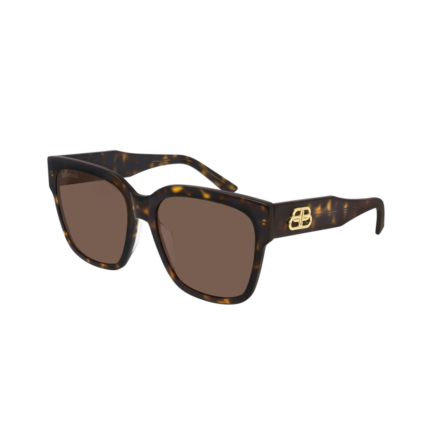 Balenciaga // Men's BB Square Sunglasses // Havana Brown - Balenciaga ...