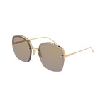 Boucheron // Women's Oversized Sunglasses // Gold