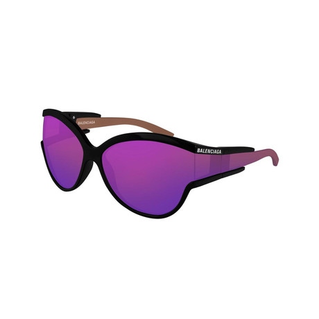 Balenciaga // Women's Logo Wrapping Cat-Eye Sunglasses // Purple