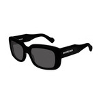 Balenciaga // Men's Logo Rectangle Sunglasses // Black