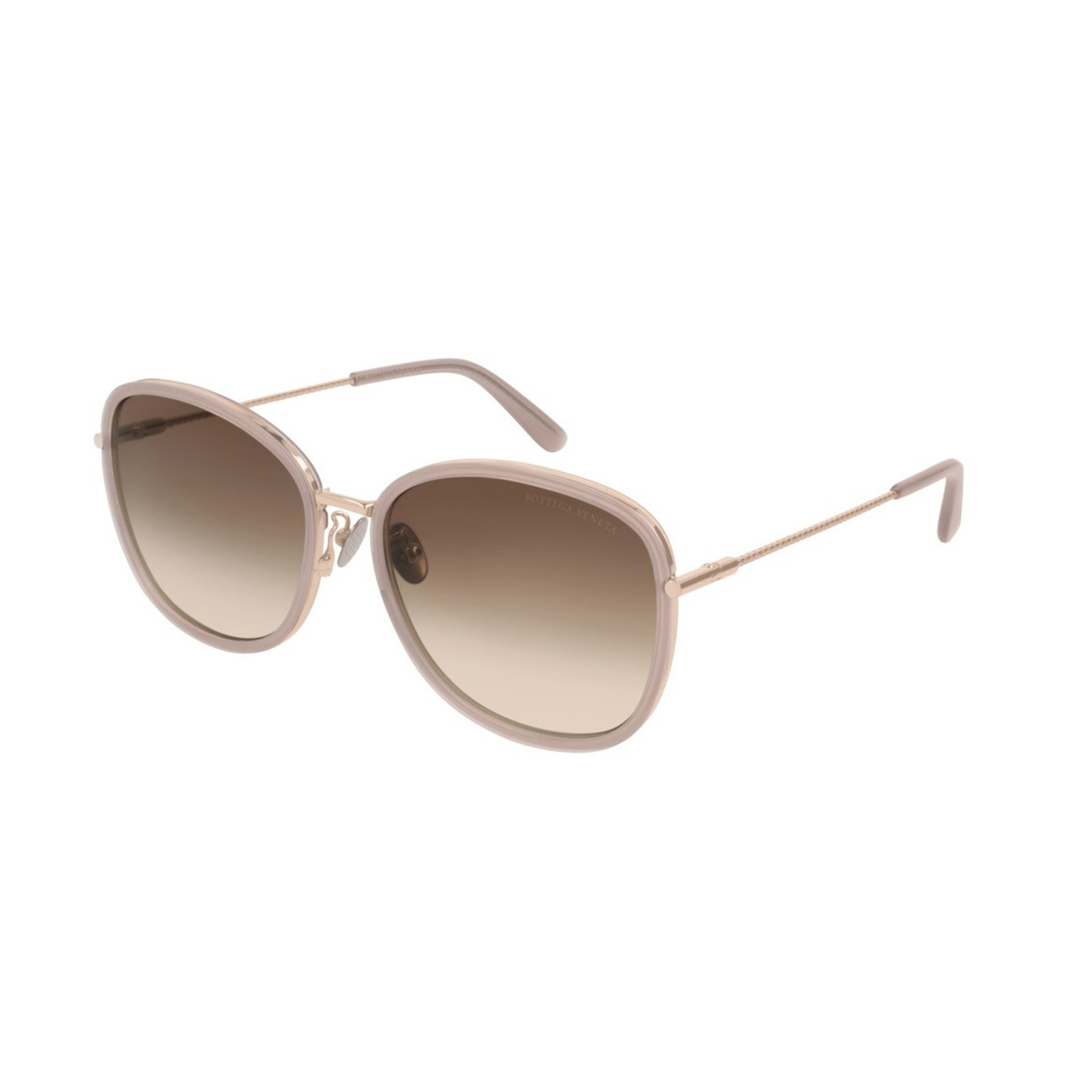 Bottega Veneta Mens Square Aviator Sunglasses Nude Balenciaga Bottega And Boucheron