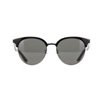 Balenciaga // Women's Logo Oversized Round Sunglasses // Black