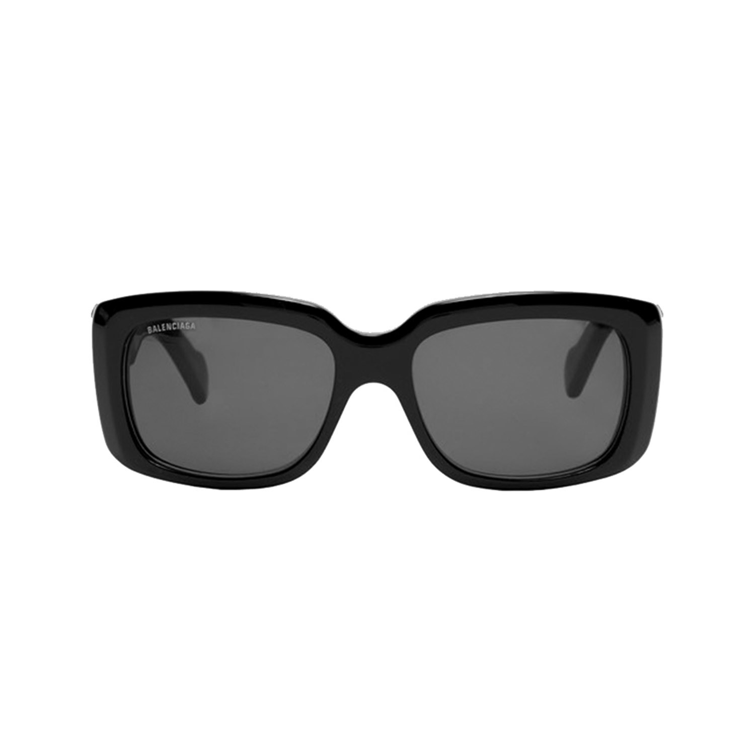 Balenciaga // Men's Logo Rectangle Sunglasses // Black - Balenciaga ...