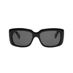 Balenciaga // Men's Logo Rectangle Sunglasses // Black