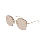 Boucheron // Women's Oversized Sunglasses // Light Gold