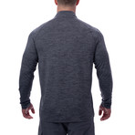 Arctic Cool Instant Cooling 1/4 Zip Long Sleeve Shirt // Storm Gray Twist (Small)