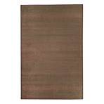 Washable Rug + Nonslip Pad // Solid Textured Espresso (3' x 5')