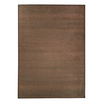 Washable Rug + Nonslip Pad // Solid Textured Espresso (3' x 5')