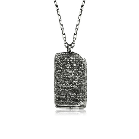 The World's First Love Letter Necklace // Oxide (22")