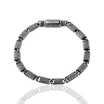 Filigree Link Bracelet // Oxide (8")