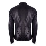 Carson Leather Jacket // Black Vegetal (S)