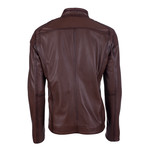 Benson Leather Jacket // Brown Jumbo (S)