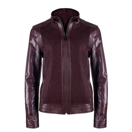 Frank Leather Jacket // Brown Vegetal (S)