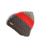 Joshua Beanie // Dark Gray + Red