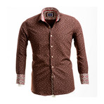 Amedeo Exclusive // Reversible Cuff French Cuff Dress Shirt // Brown (S)