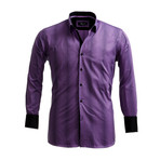 Amedeo Exclusive // Reversible Cuff French Cuff Dress Shirt // Purple (S)