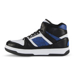 Kings SL Sneaker // White + Black + Snorkel Blue (US: 7)