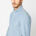 Agrave Button Down Shirt // Blue (L)