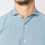 Agrave Button Down Shirt // Blue (L)