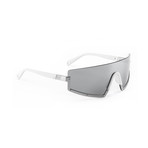 Men's Stun 06 Sunglasses // White + Silver