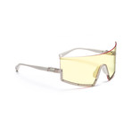 Men's Stun 03 Sunglasses // White + Yellow