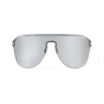 Men's Vibe 05 Sunglasses // White + Silver