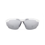 Men's VOLT 05 Sunglasses // White + Silver