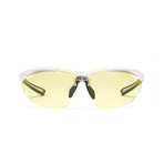 Men's Volt 04 Sunglasses // White + Yellow