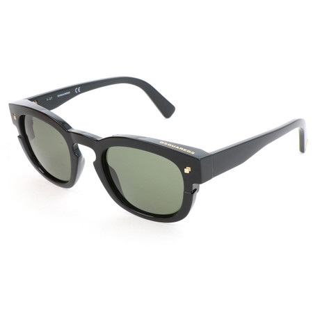 Dsquared2 // Men's DQ0268 Sunglasses // Shiny Black + Green