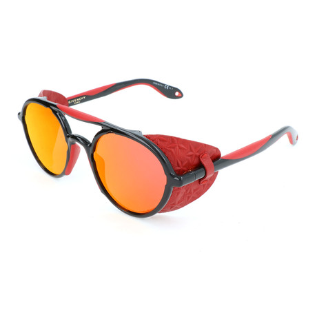 Givenchy // Unisex 7038 Sunglasses // Black + Red