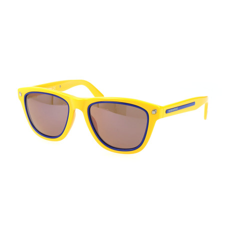 Dsquared2 // Unisex DQ0169 Sunglasses // Yellow + Royal Blue