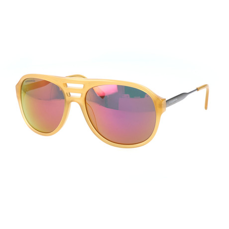 Dsquared2 // Men's DQ0185 Sunglasses // Shiny Yellow + Gradient Violet
