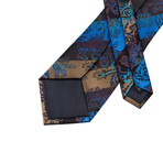 Samson Handcrafted Silk Tie // Blue + Brown