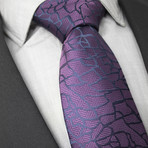 Vale Handcrafted Silk Tie // Violet