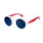 Carrera // Men's Carrerino 19 07Dm Sunglasses // White + Red + Blue