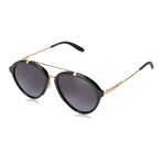 Carrera // Men's 125/S Sunglasses // Black Gold + Gray Gradient