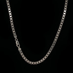 Sterling Silver Box Chain Necklace // 3.5mm (26")
