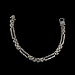 Sterling Silver Two-Line Chain Bracelet // 7.5mm