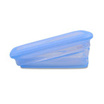 Minimal Silicone Container // Collapsible // Set of 2 // Blue (15.6oz)