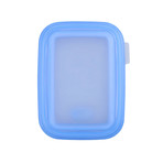 Minimal Silicone Container // Collapsible // Set of 2 // Blue (15.6oz)